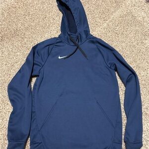 Nike Men’s Hoodie Dri-Fit  Navy Blue Size Small
